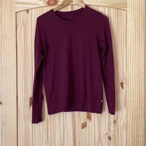 Purple Lululemon Athletic long sleeve top
